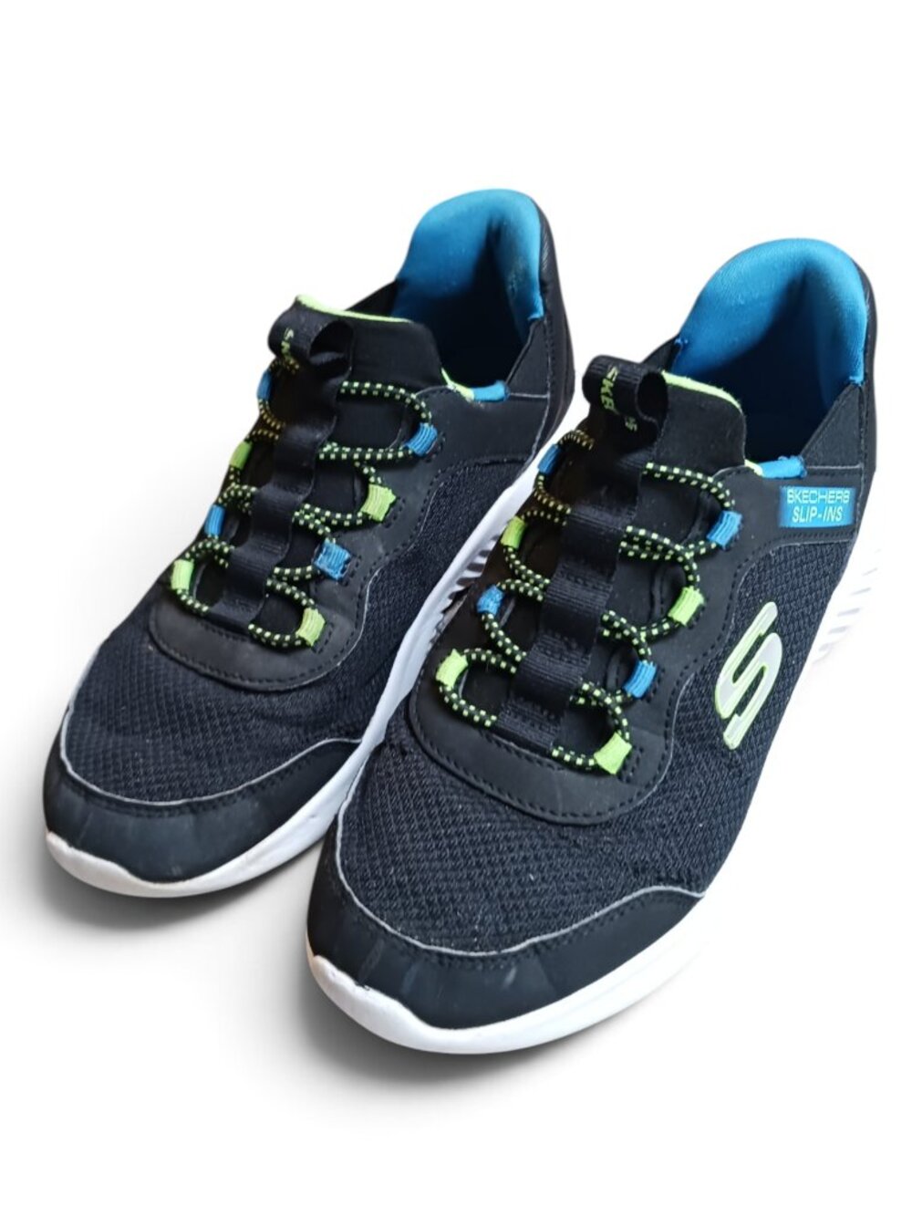 Skechers Hands Free Slip-ins Kids Size 4 – Navy & Light Blue Sneakers